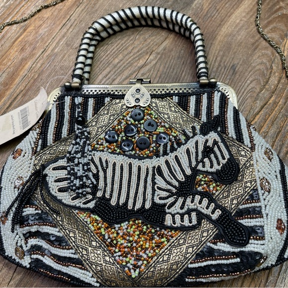 New ~ Coldwater Creek Safari Beaded Bag - Picture 3 of 13
